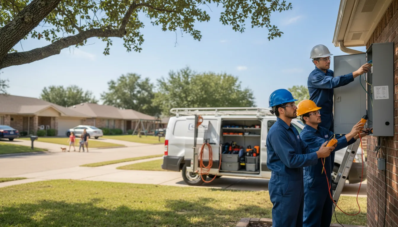 Certified electrician providing emergency electrical services in Detroit, TX